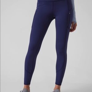 Athleta Rainier Tight - SZ Small - Dress Blue - NWT